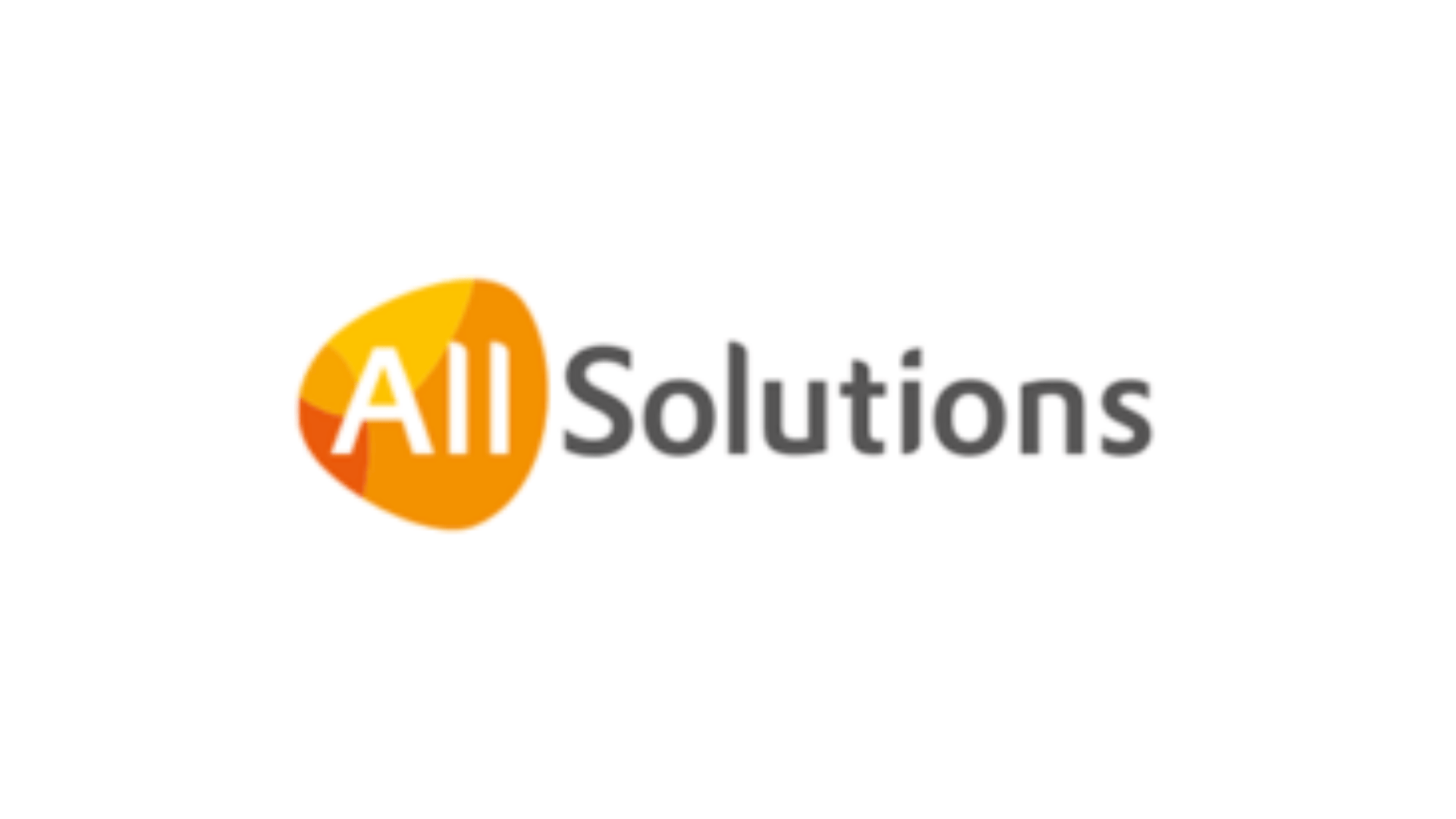 All Solutions logo with "All" in white text on an orange, rounded triangular background, and "Solutions" in gray on white—reflecting expertise in Cybersecurity for modern protection needs.