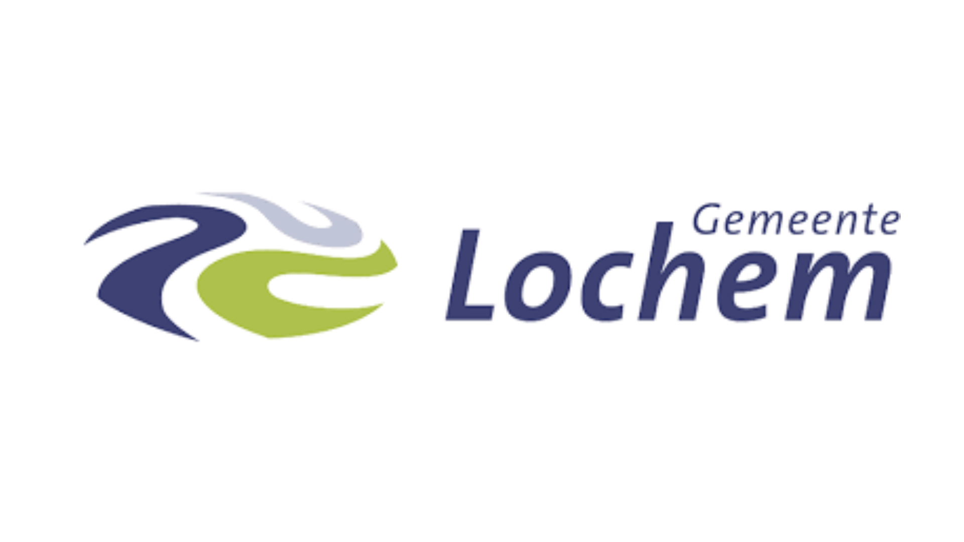 Logo of Gemeente Lochem featuring stylized blue and green shapes next to the words "Gemeente Lochem" in blue text, reflecting the municipality's commitment to cybersecurity on a white background.